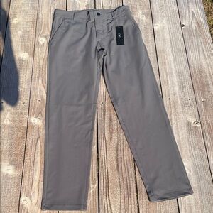 Men's Performance Golf Straight-Leg Pants — Gray